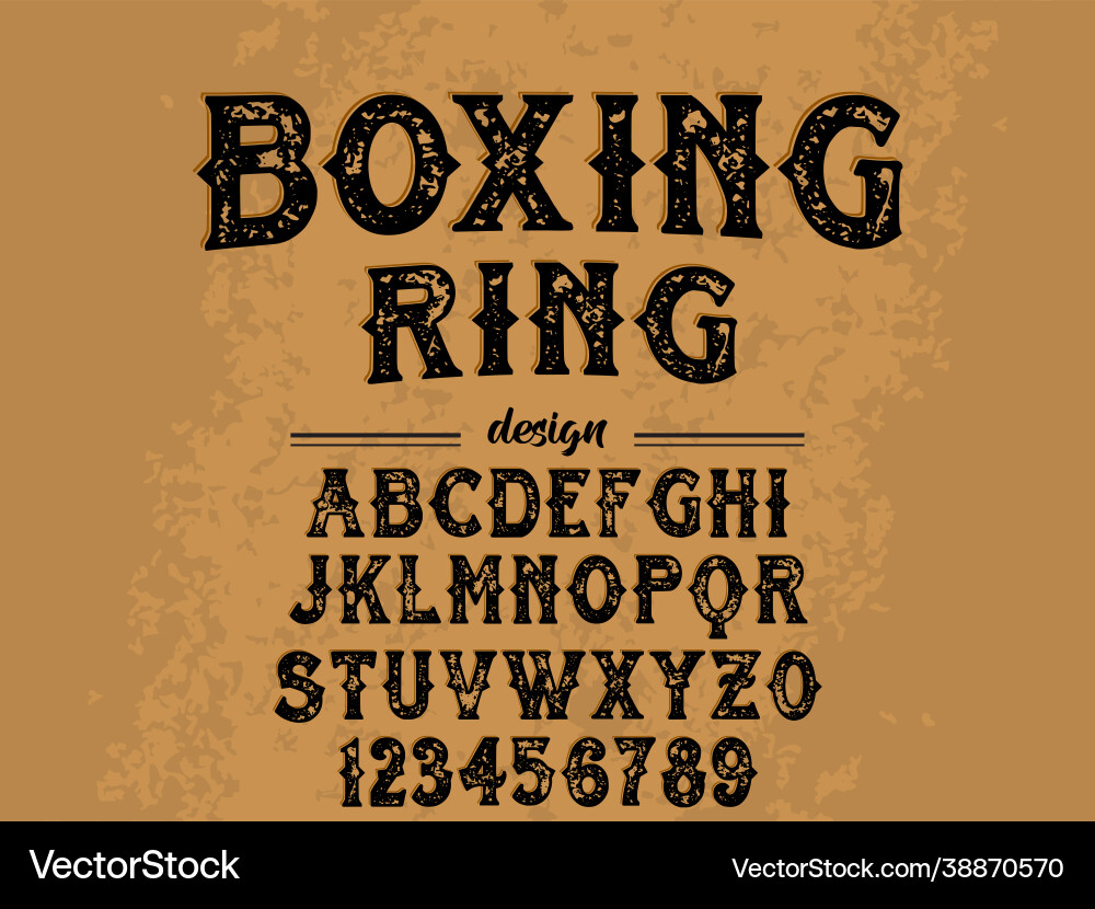 Font alphabet script typeface handcrafted Font alphabet script typeface handcrafted vector image