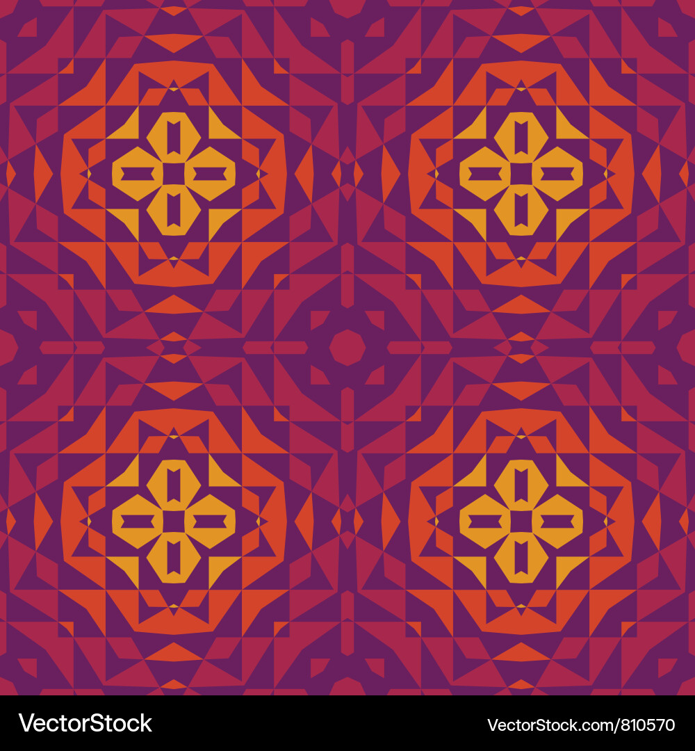 Geometric Ethnic Pattern Background Vector Image