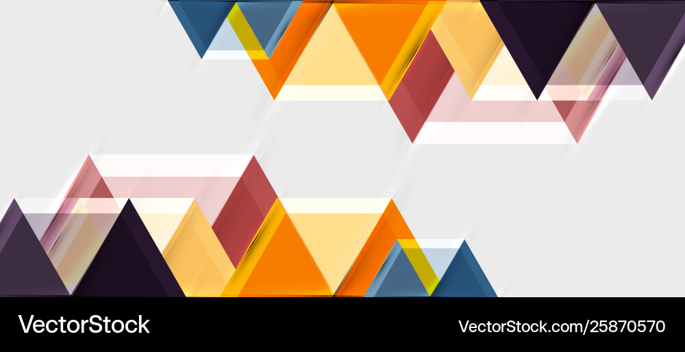 Geometric triangle and hexagon abstract background Vector Image