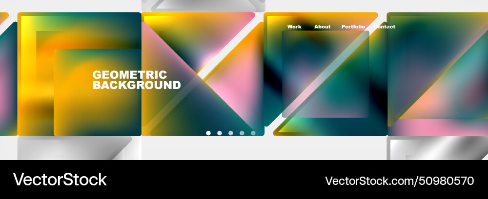 Gradient triangles composition with bright fluid Gradient triangles composition with bright fluid vector image