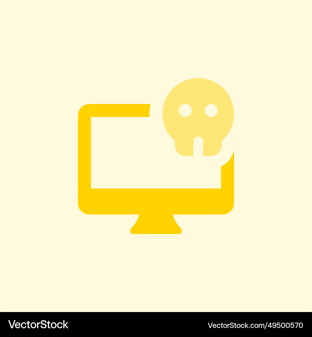 Laptop not functioning due to hardware issue vector image