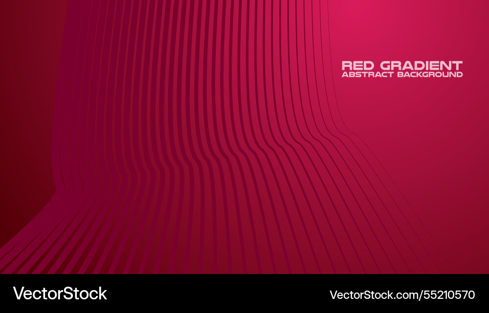 Red gradient with curve line abstract background Red gradient with curve line abstract background Vector Image