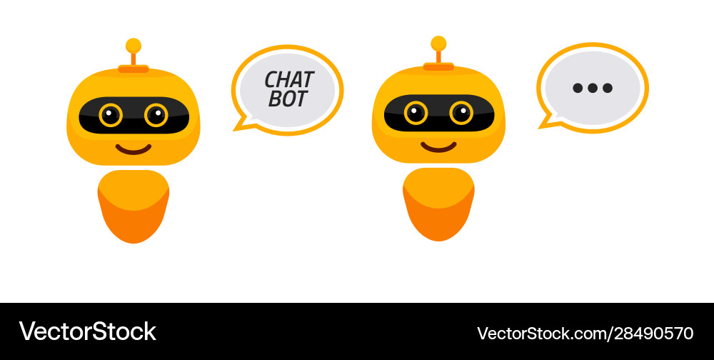 Robot Chatbot Icon - Support Service vector image