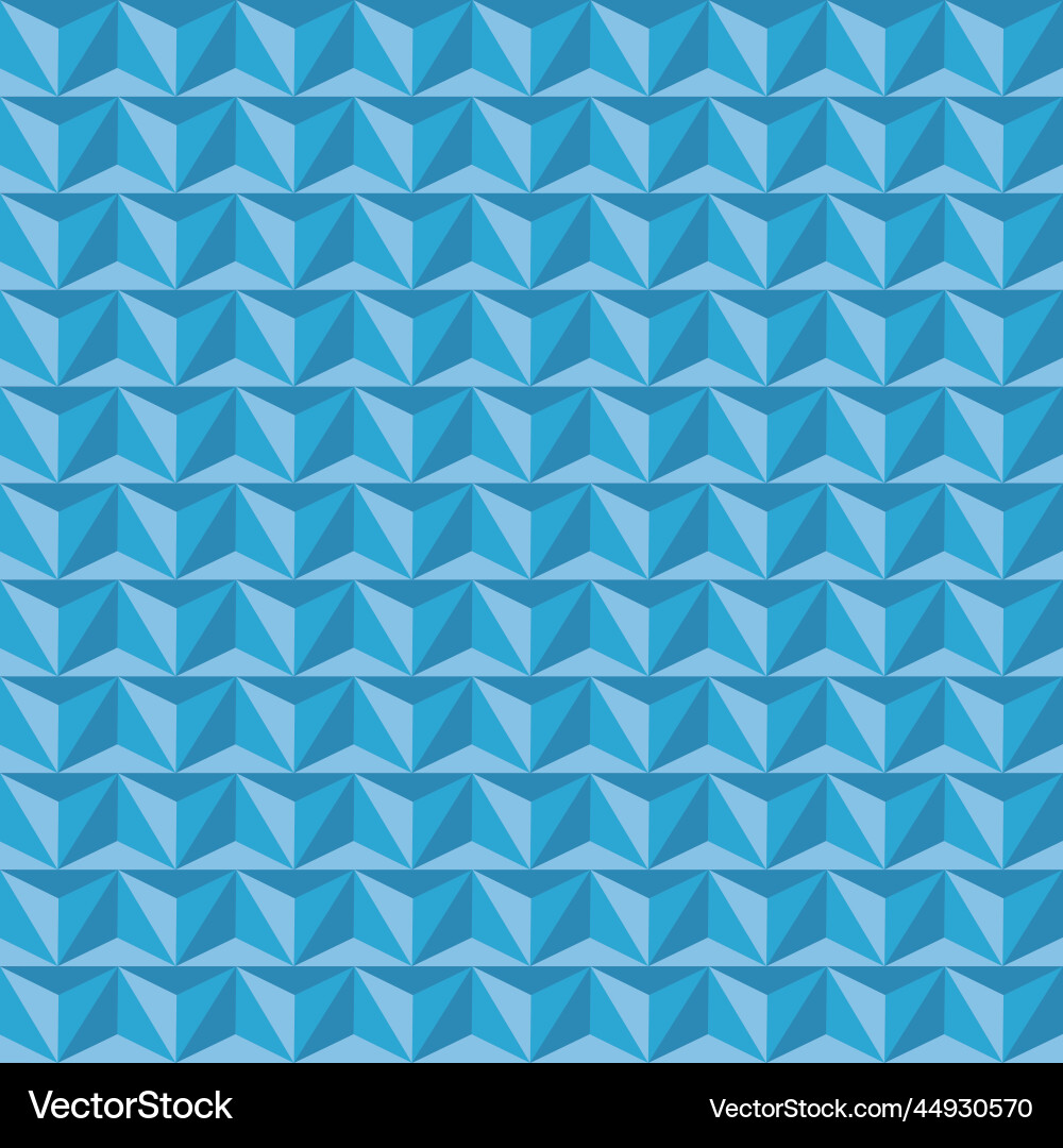 Seamless pattern with triangles of volume 3 d Vector Image