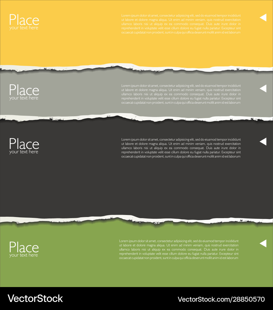 Torn Paper Background - Text Overlay Vector Image