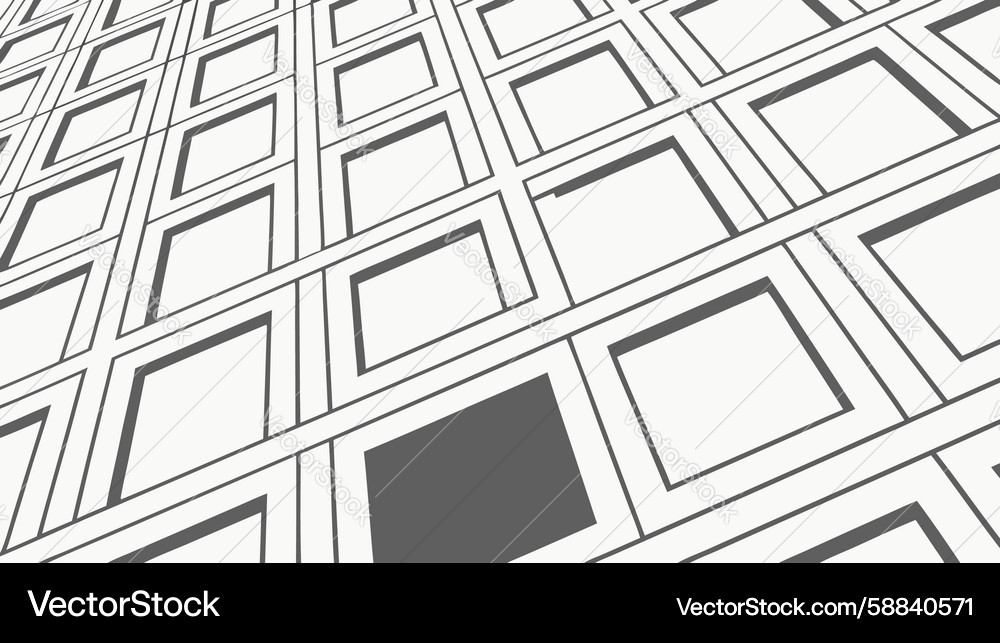 Abstract geometric pattern with depth design Vector Image