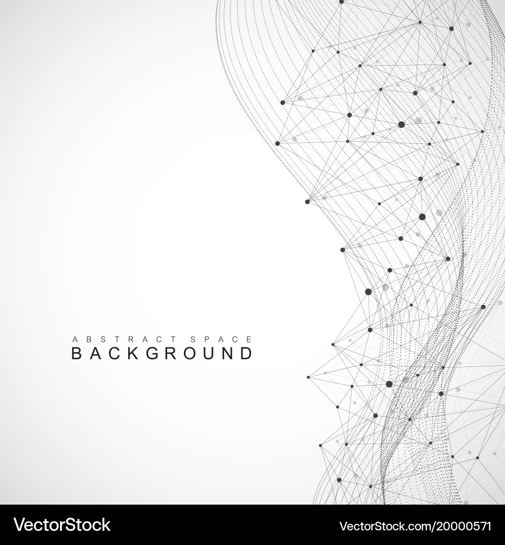 Big data complex graphic abstract background Vector Image