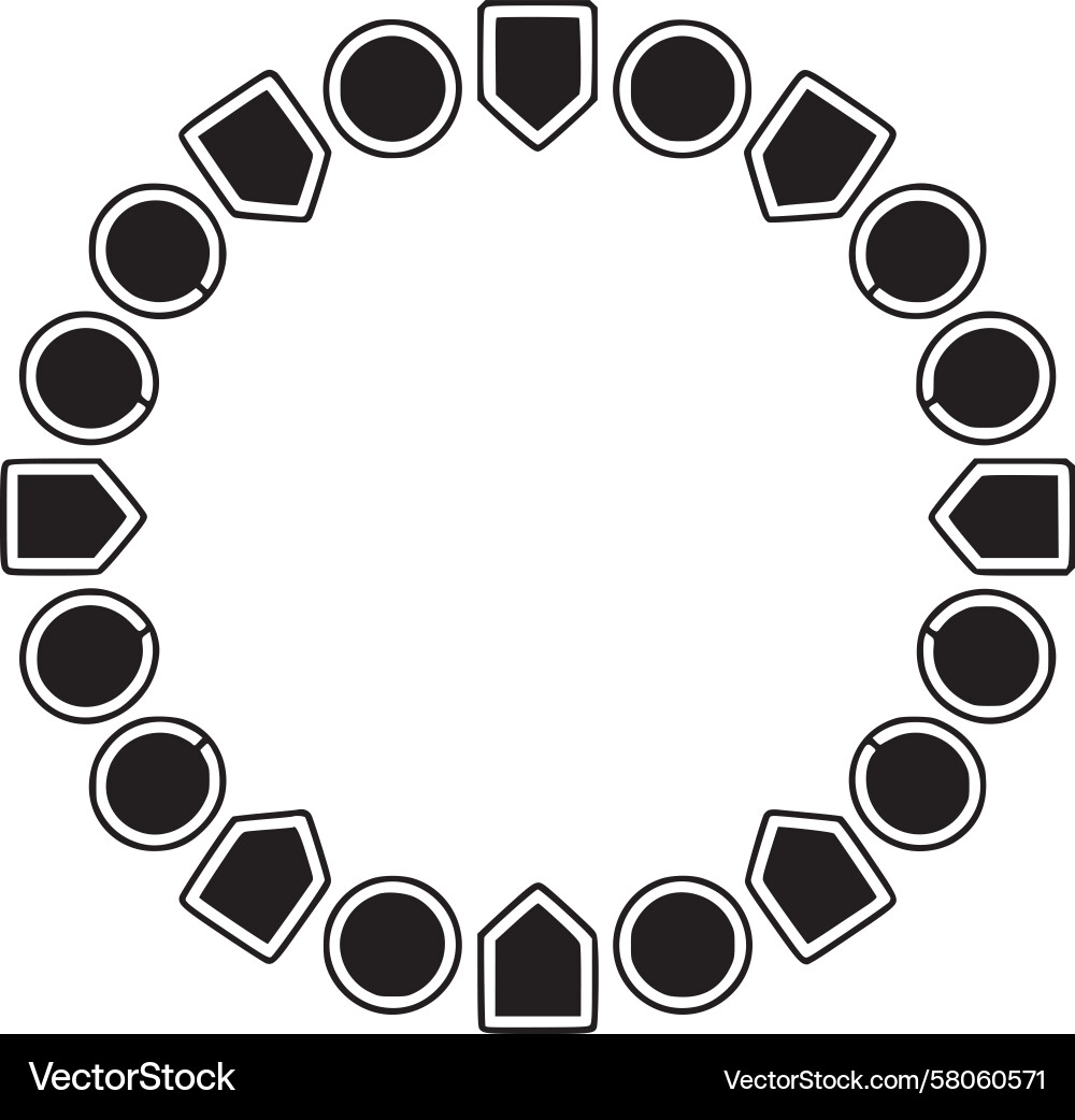 Intricate Circle Pattern Vector Image