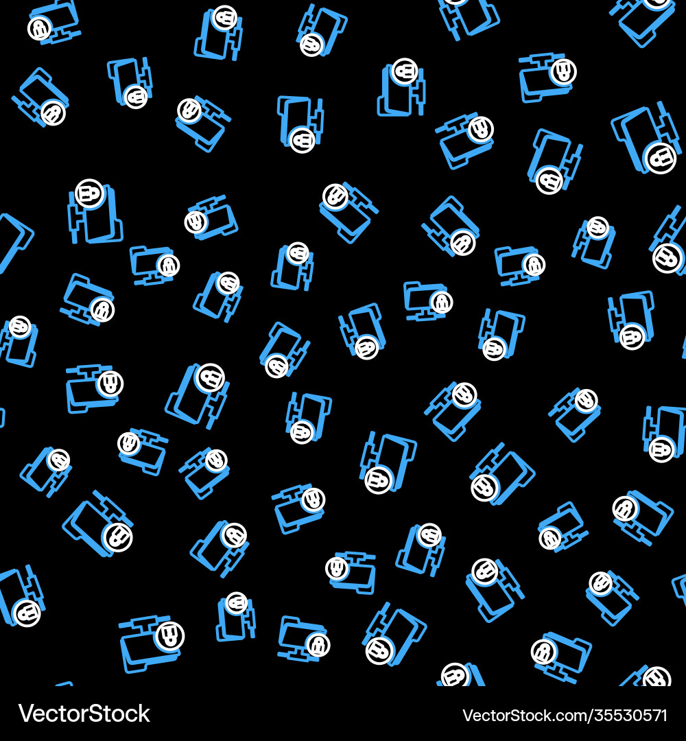 Line ftp folder and lock icon isolated seamless Line ftp folder and lock icon isolated seamless vector image