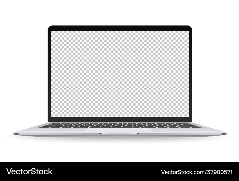 Modern personal computer monitor with empty Vector Image