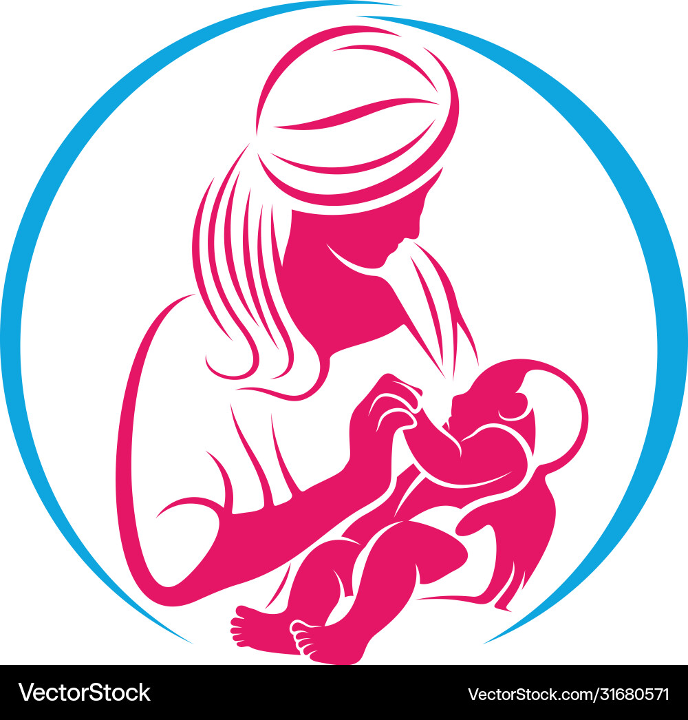 Mom und Baby Herz Liebe Logo Vorlage Symbol Mom und Baby Herz Liebe Logo Vorlage Symbol vektorbild