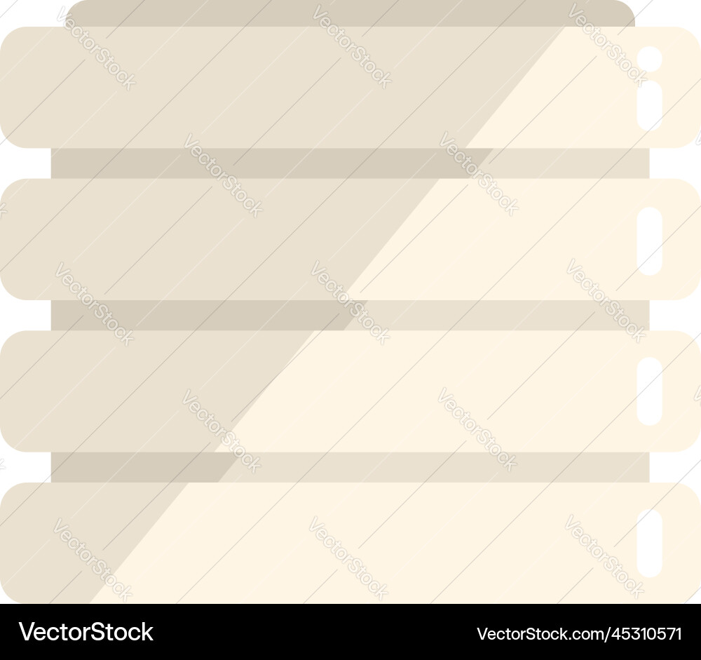 Server icon flat control data Server icon flat control data vector image