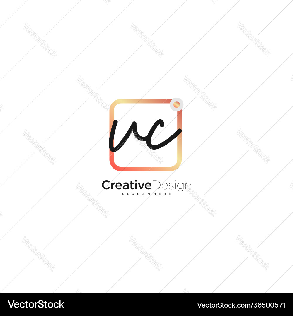 Vc Anfangsbuchstaben handschriftliches Logo Kunsthand gezeichnet Vc Anfangsbuchstaben handschriftliches Logo Kunsthand gezeichnet vektorbild