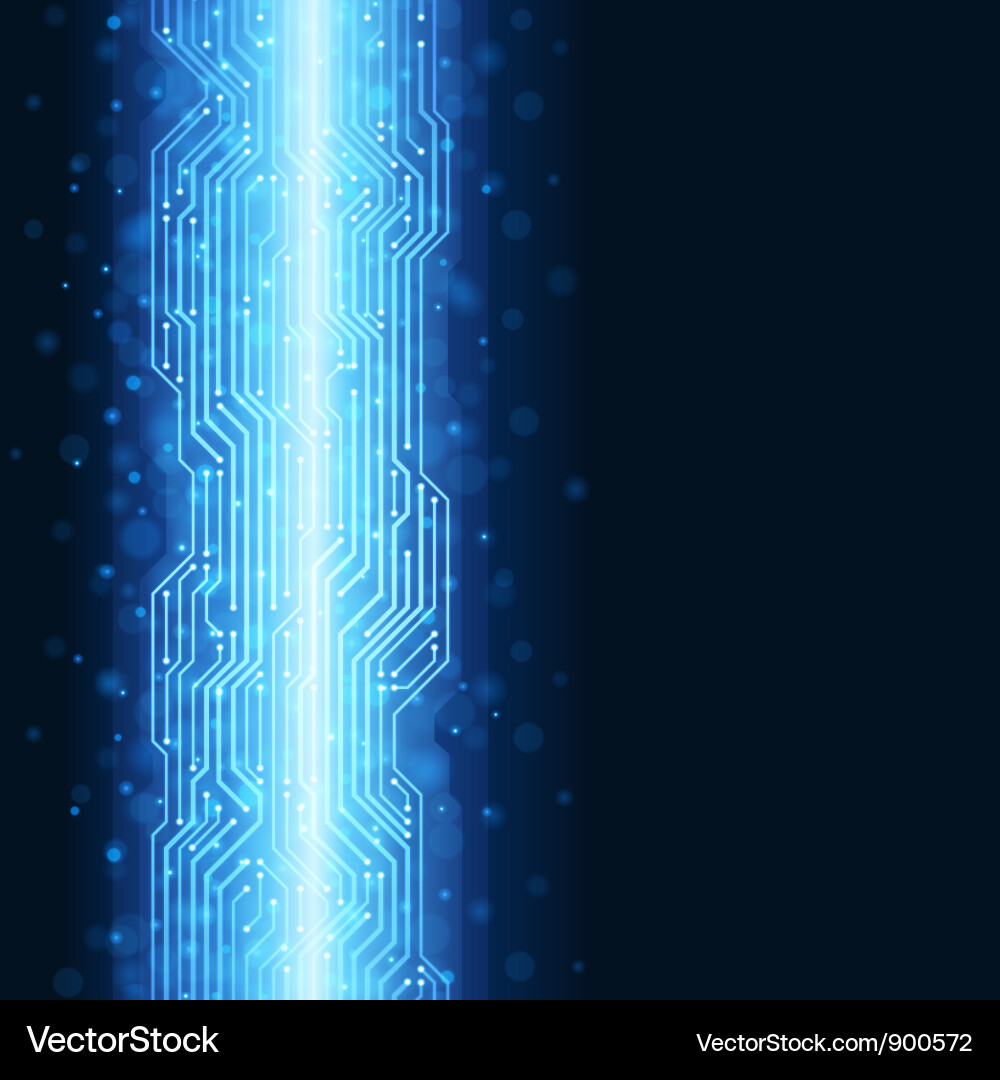Abstract Techno Circuit Background vector image