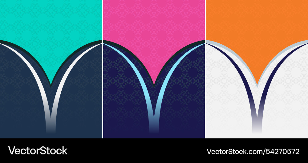 Set of background texture or pattern design Vector Image