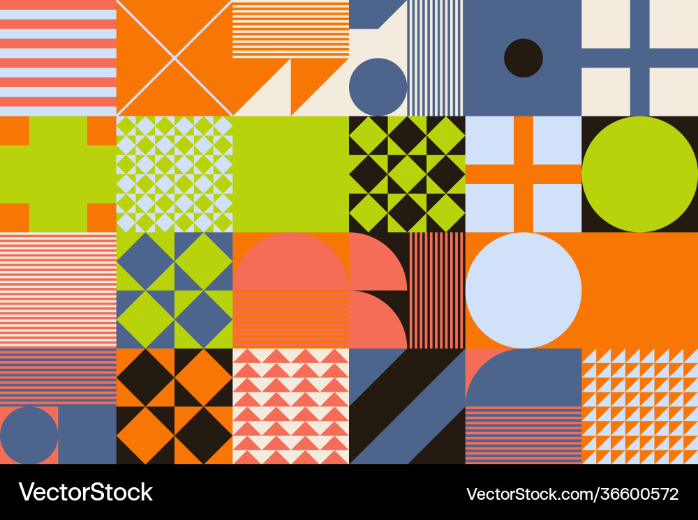 Simple geometric pattern design with basic Simple geometric pattern design with basic vector image