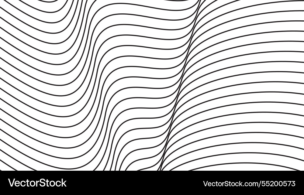 Black curve line abstract background image Vector Image