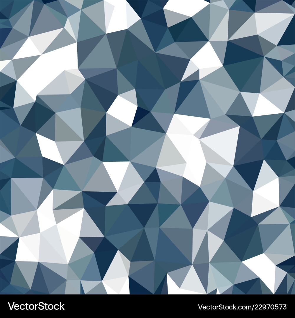 Blue triangular low poly mosaic abstract pattern Vector Image