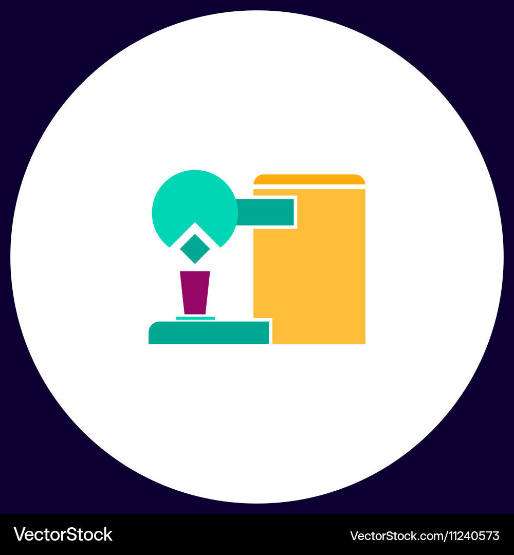 Coffee maker computer symbol vector image