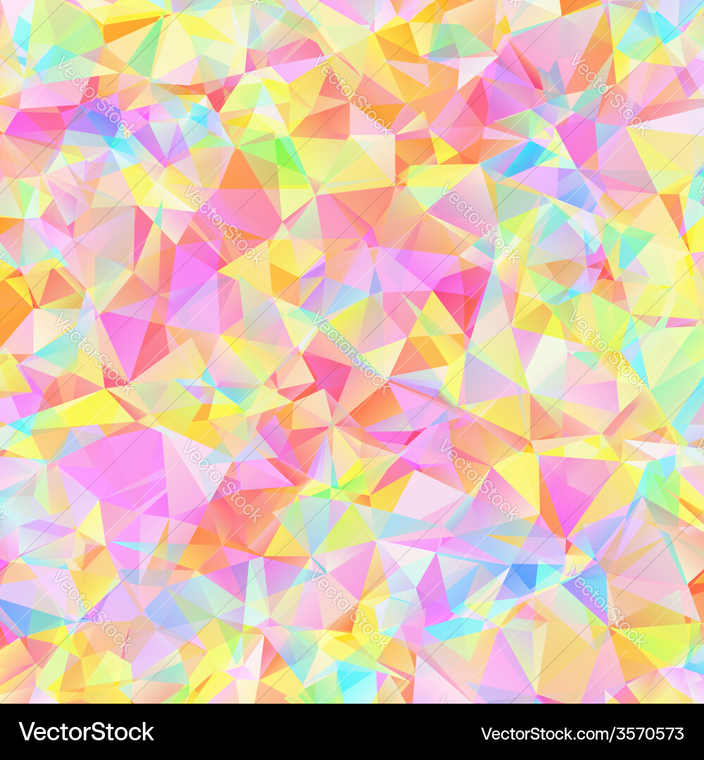 Colorful pattern with chaotic triangles vector image