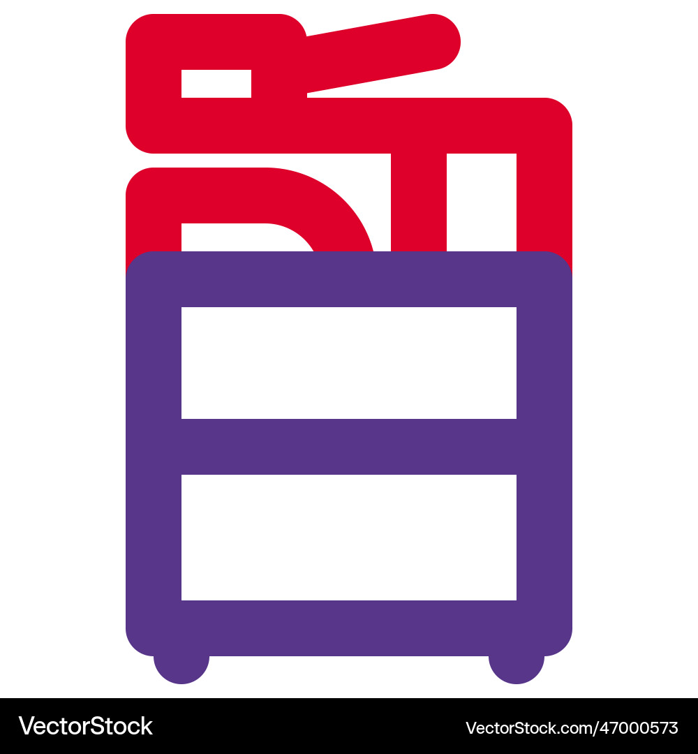 Copy machine for making duplicate documents Vector Image