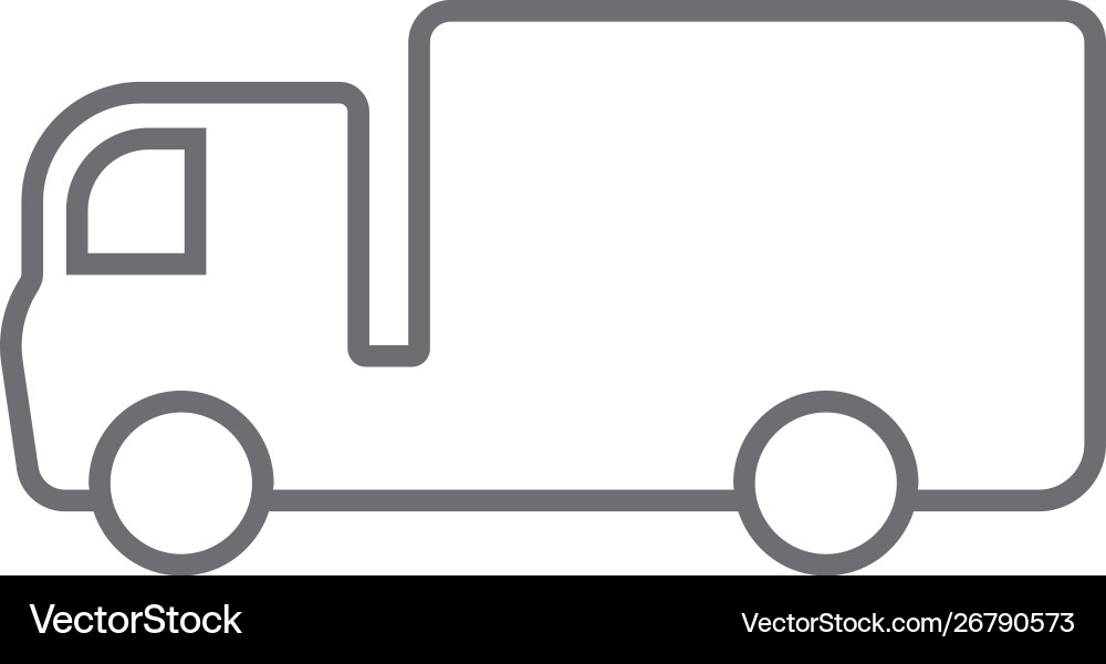 Delivery truck icon simple element from map Delivery truck icon simple element from map Vector Image