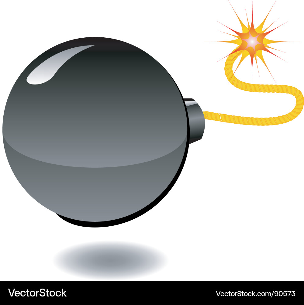 Exploding Bomb vector image