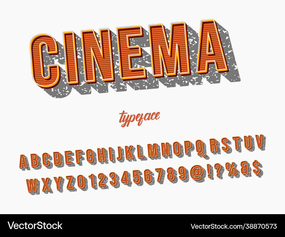 Font alphabet script typeface handcrafted Vector Image