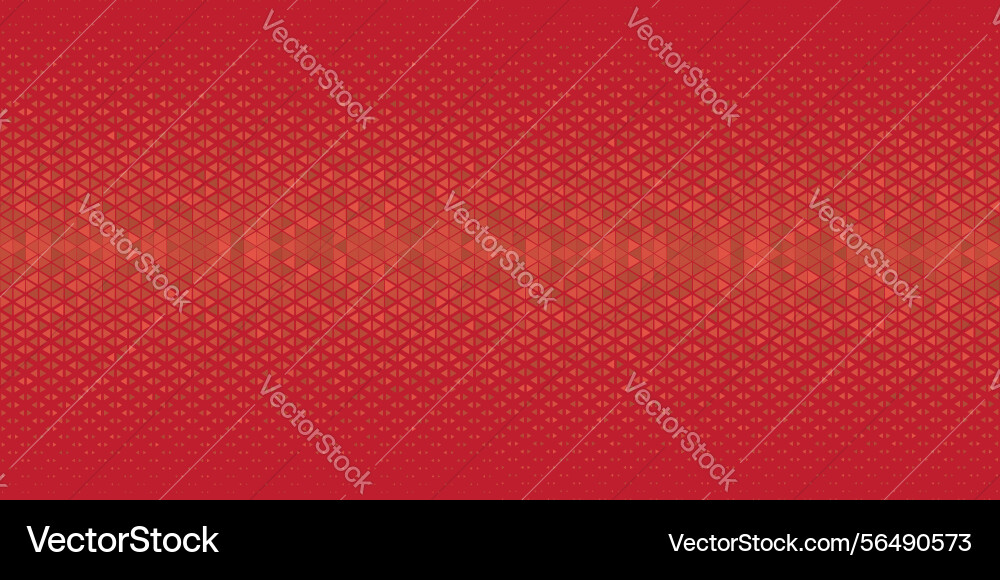 Halftone triangles abstract background red Halftone triangles abstract background red vector image