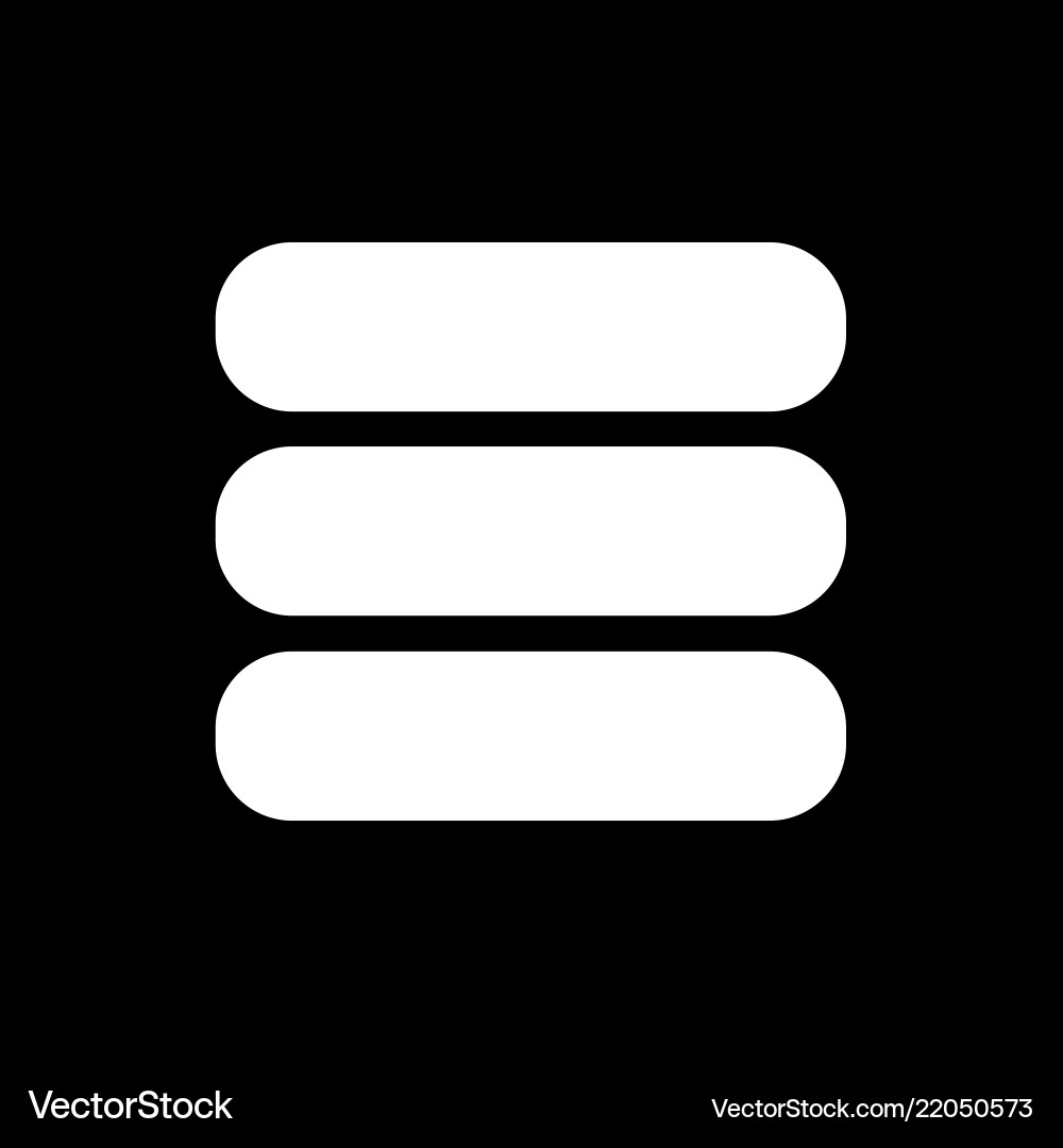 Menu button icon design vector image