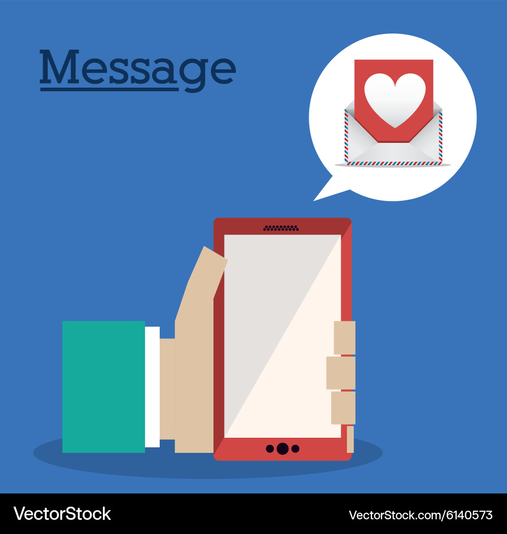 Message design Vector Image