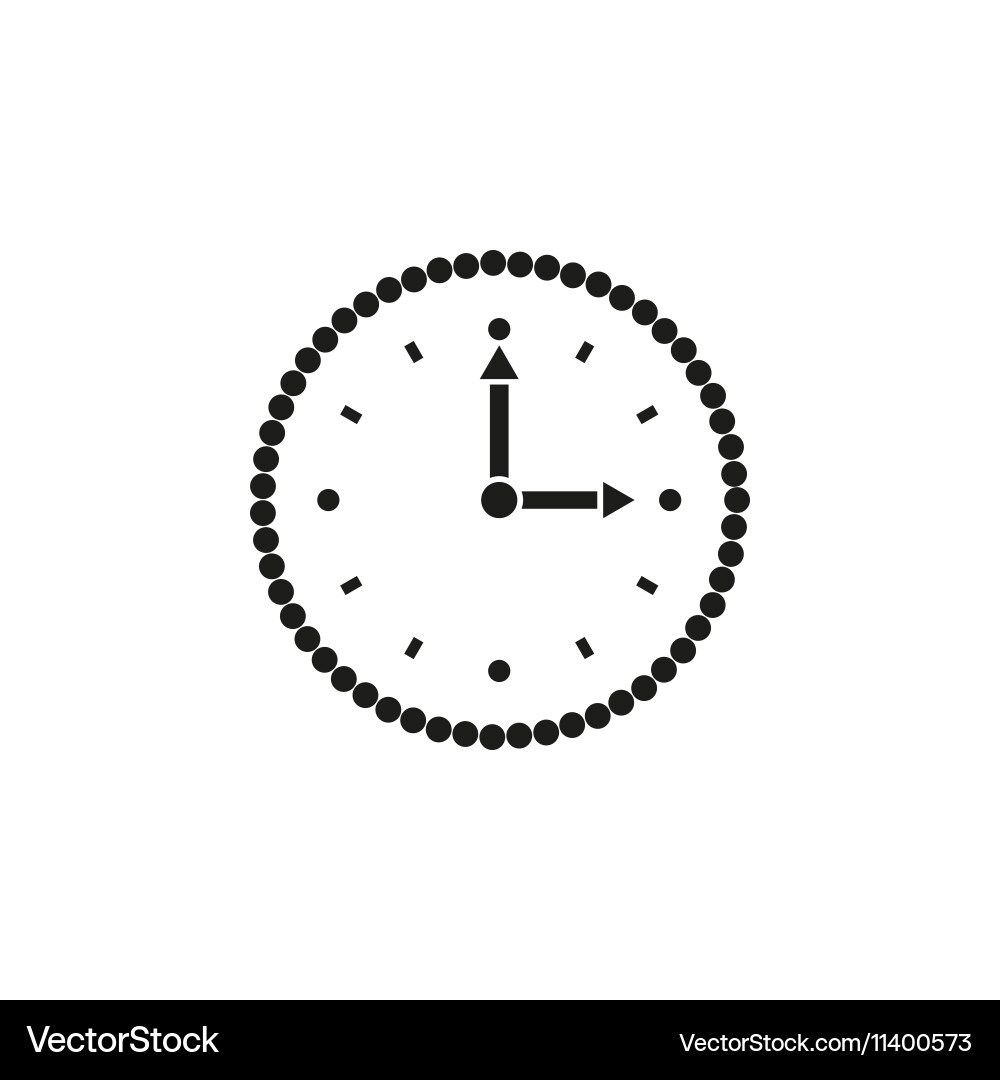 Time icon and watch timer symbol ui web Vector Image
