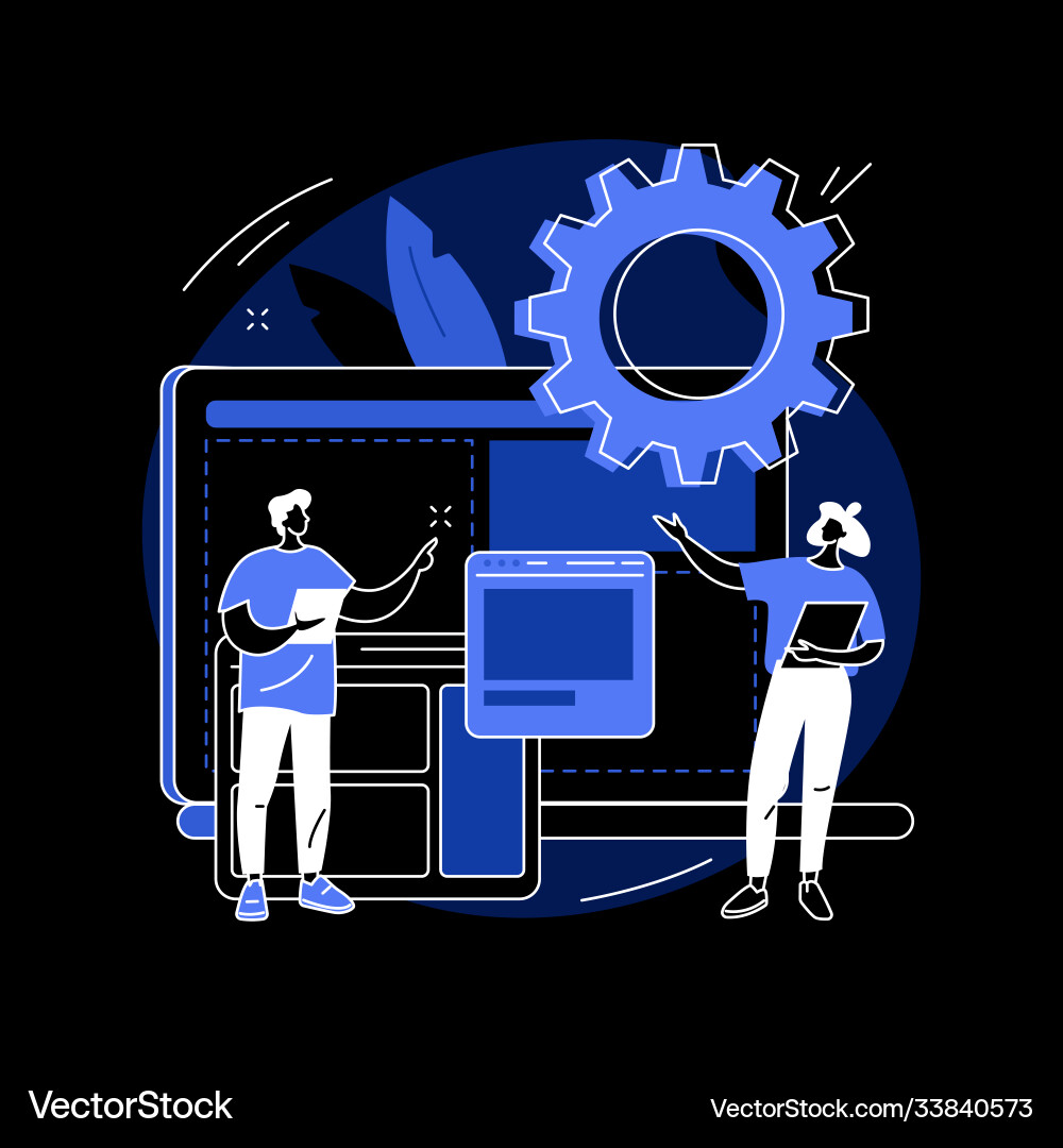 Website development abstract concept Website development abstract concept vector image