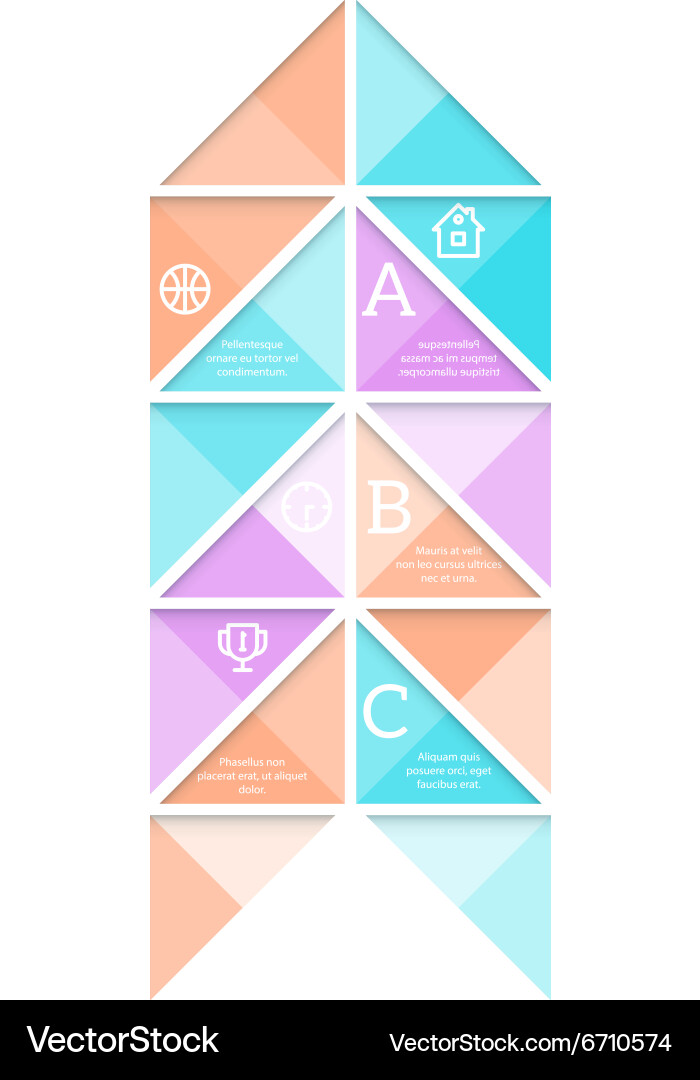 Abstract triangle background vector image