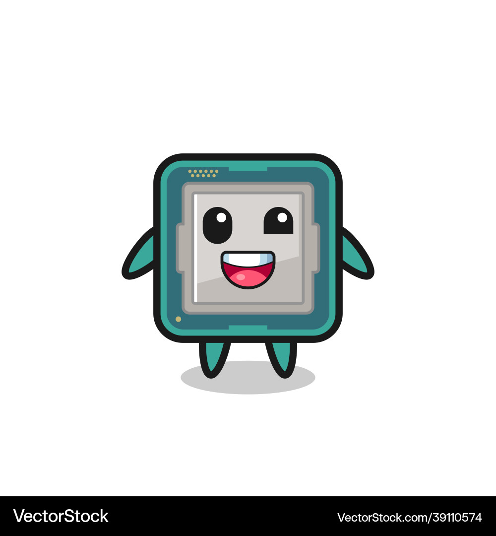 An processor character with awkward poses An processor character with awkward poses vector image
