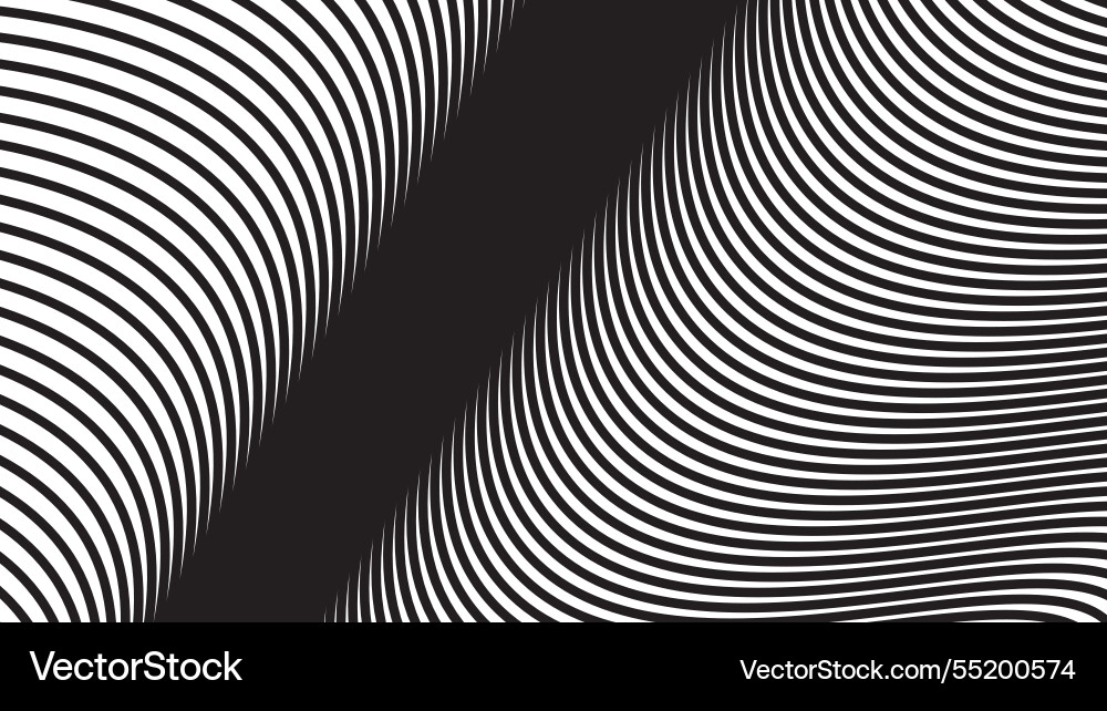 Black curve line abstract background image Vector Image