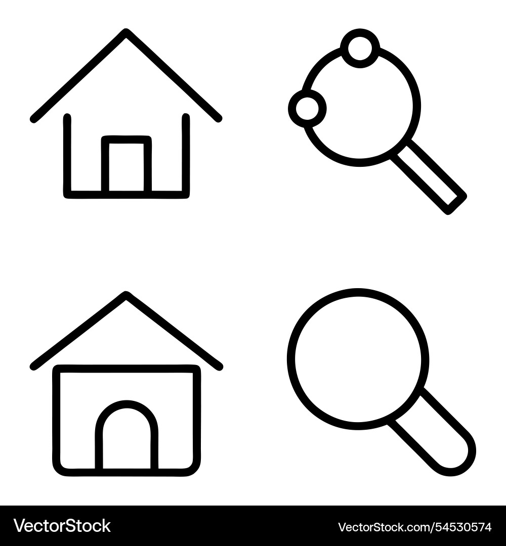 Essential website icon set versatile icons Vector Image