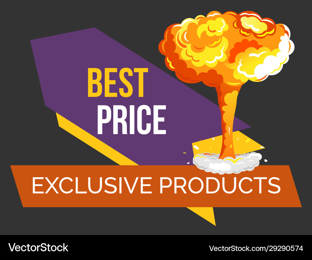 Hot price lowering promotional banner Hot price lowering promotional banner vector image