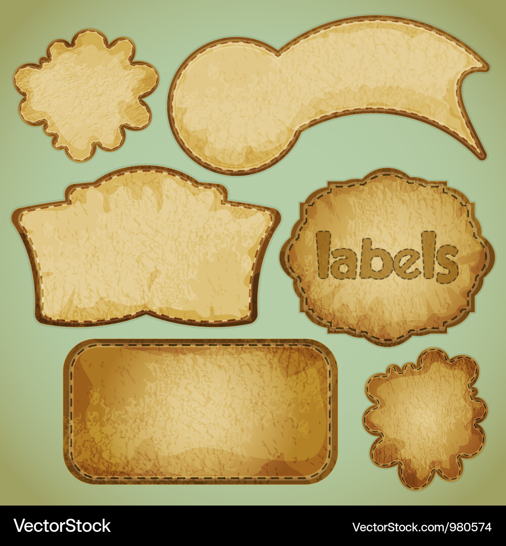 Labels retro Royalty Free Vector Image - VectorStock