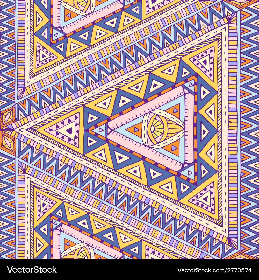 Seamless pattern with geometric elements Vector Image