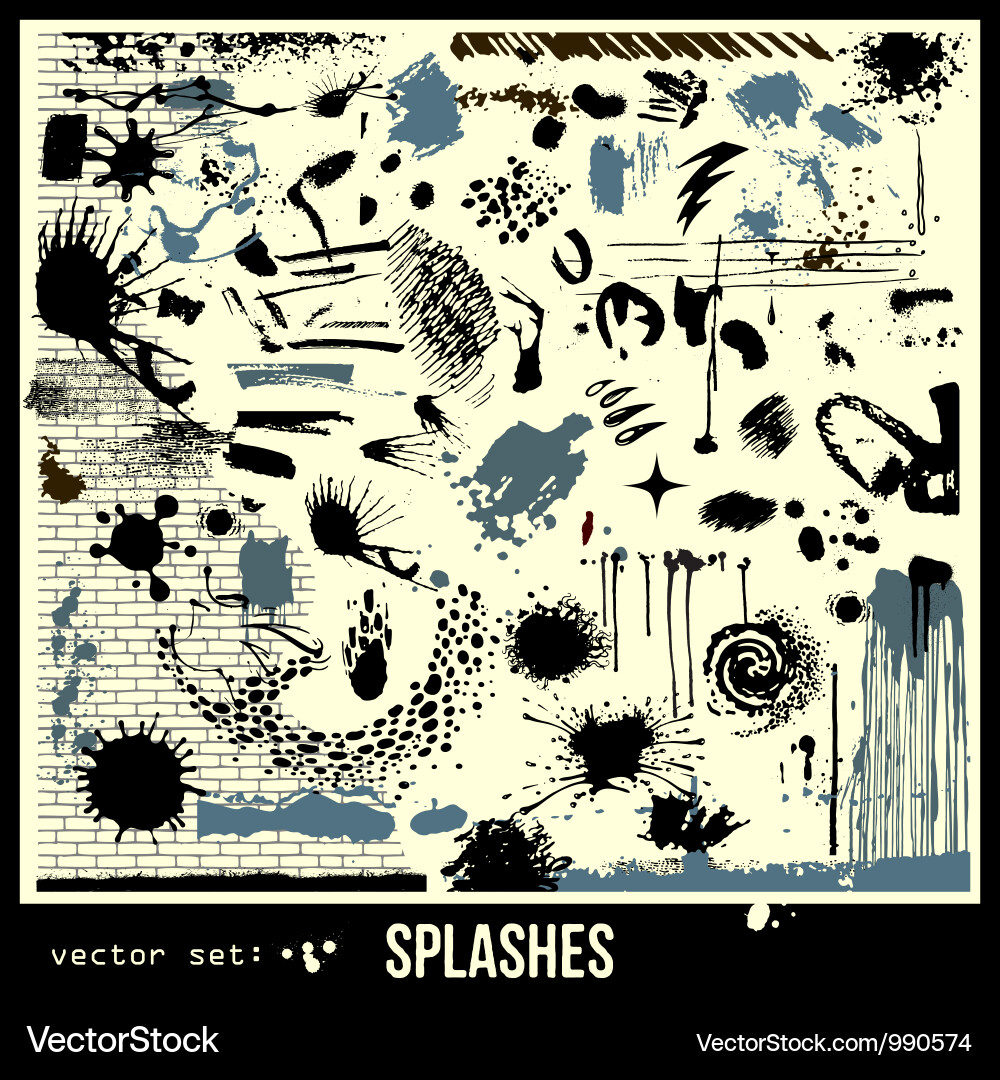 Splashes Royalty Free Vector Image - VectorStock