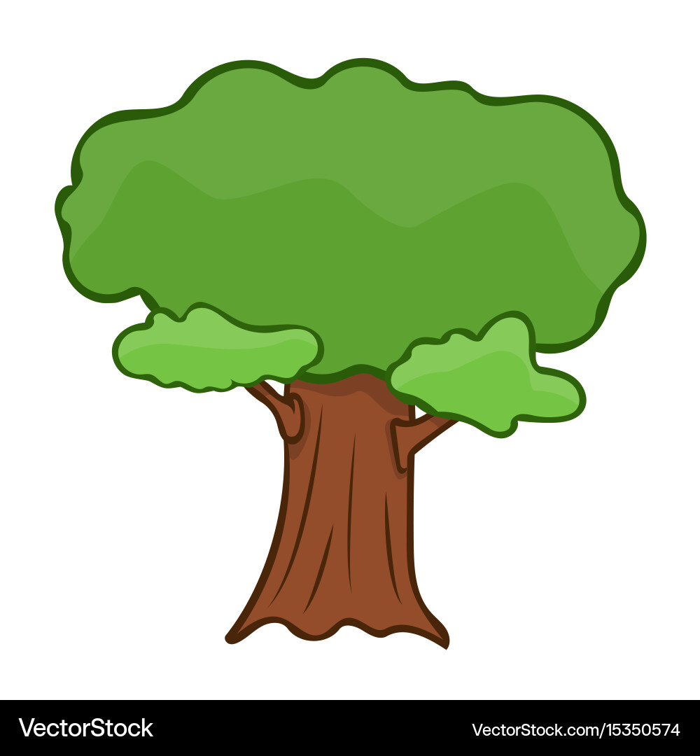 Tree isolated Vector Image