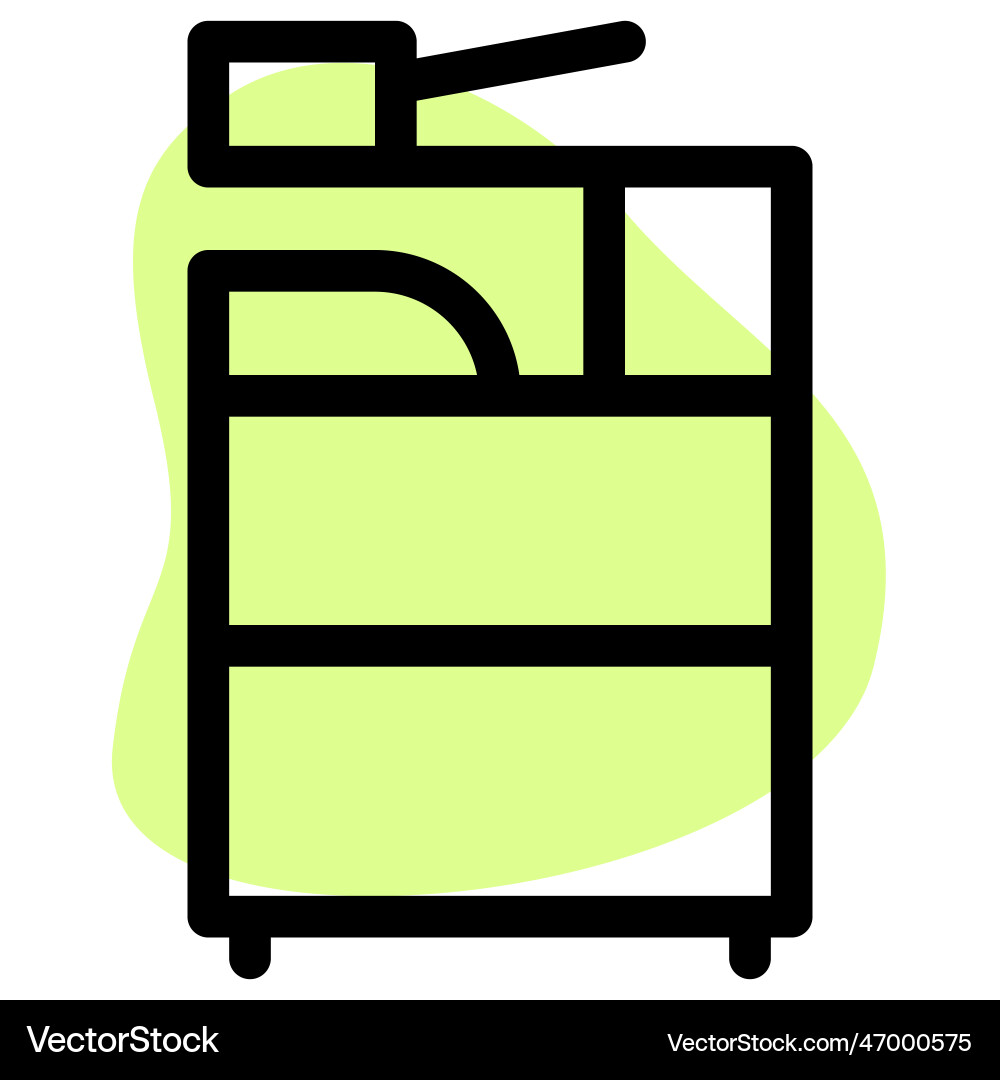 Copy machine for making duplicate documents Vector Image