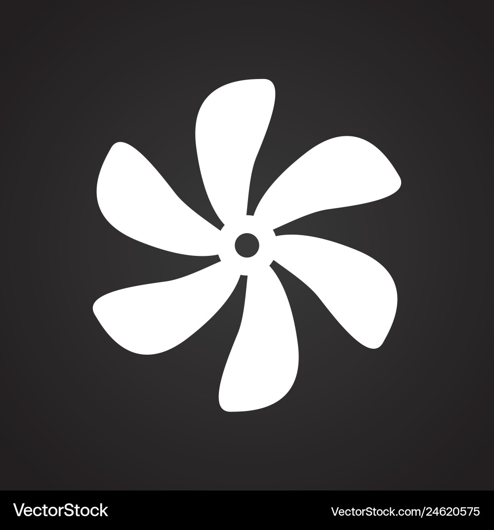 Propeller icon on background for graphic and web Propeller icon on background for graphic and web Vector Image
