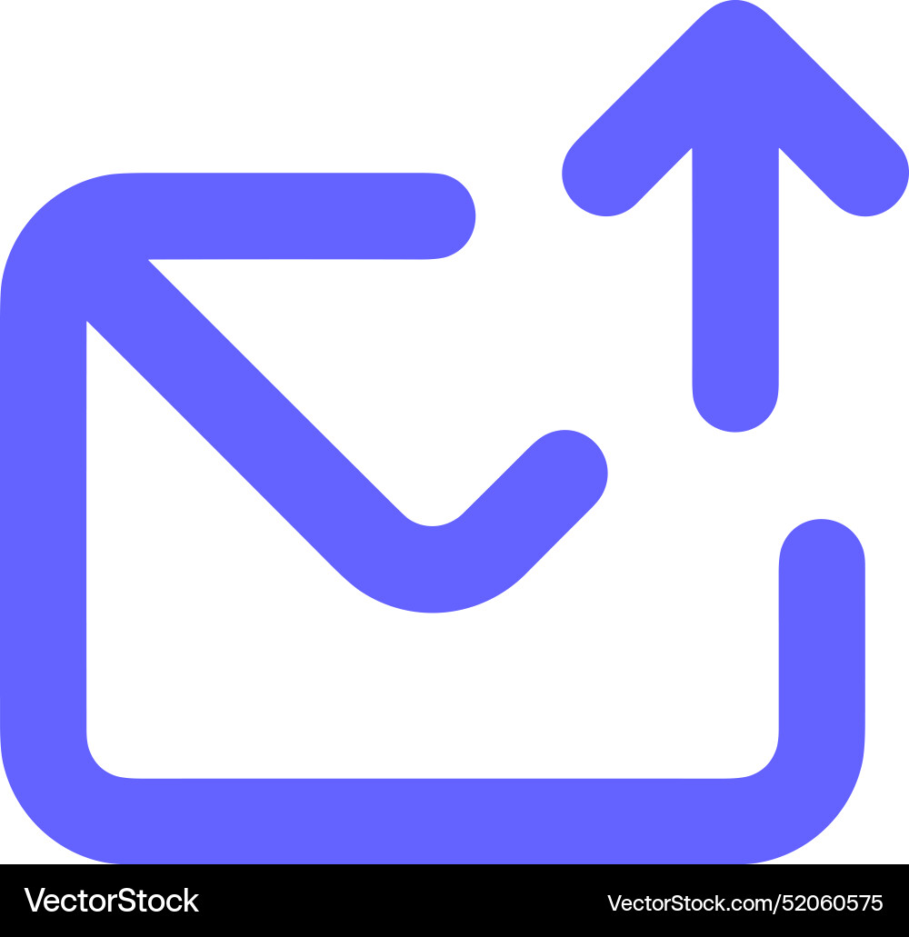 Upload outline icon symbol image Vector Image