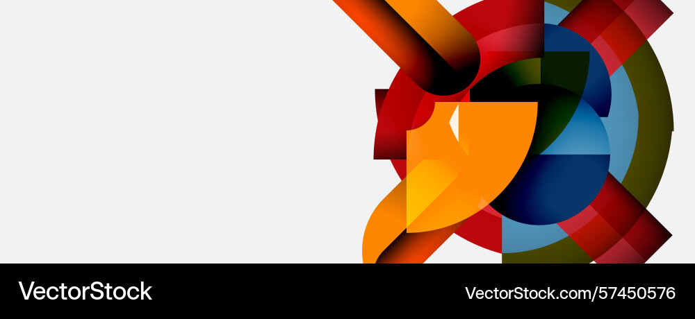 Abstract colorful shapes overlap creating dynamic Abstract colorful shapes overlap creating dynamic vector image