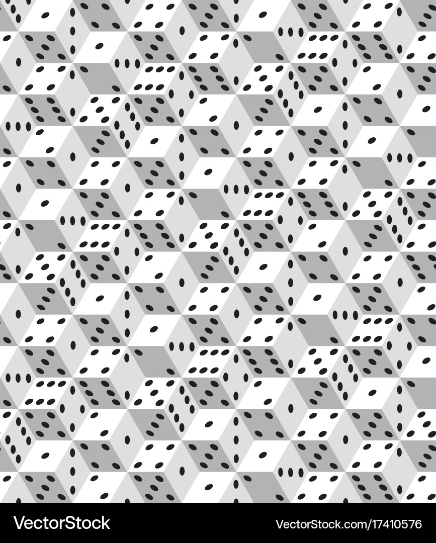 Abstract dice pattern vector image