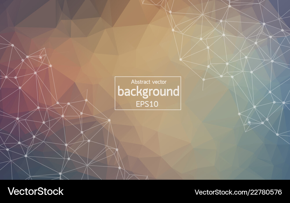 Abstract Triangular Cells Background vector image