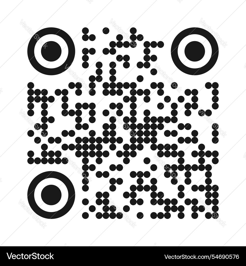 Qr code ready to use isolated on white background vector image