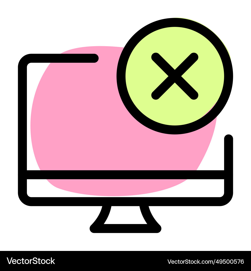 Removing or deleting file from system vector image